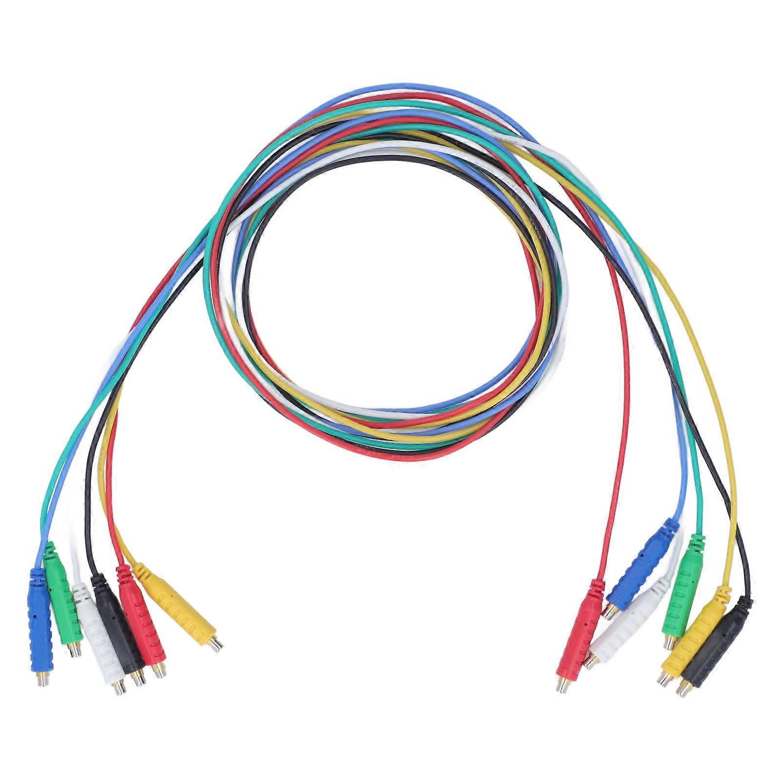 6PCS Magnetic Test Leads Silicone Soft Flexible Jumper Test Wires 30V AC 5A for Thermostats Control Panels Sensor 20AWG