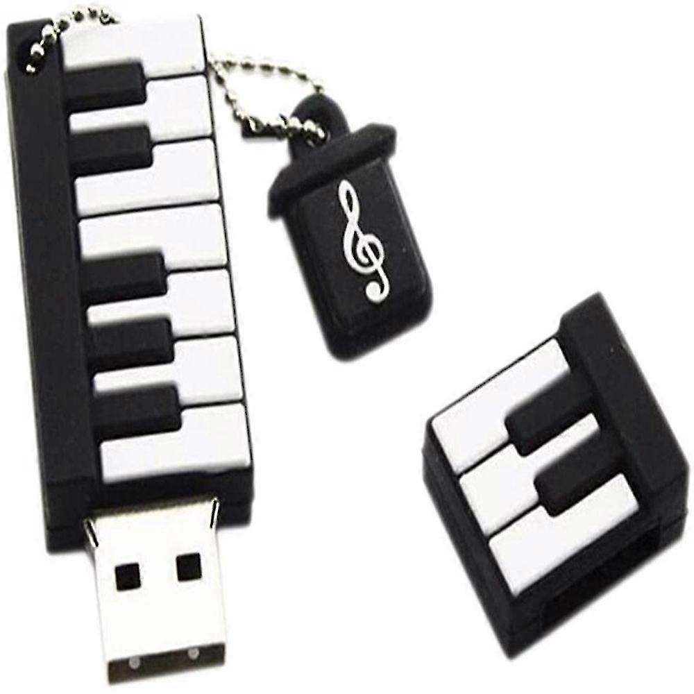 Cartoon Silicone Piano Usb Flash Drive, 8gb U Disk For Data Storage