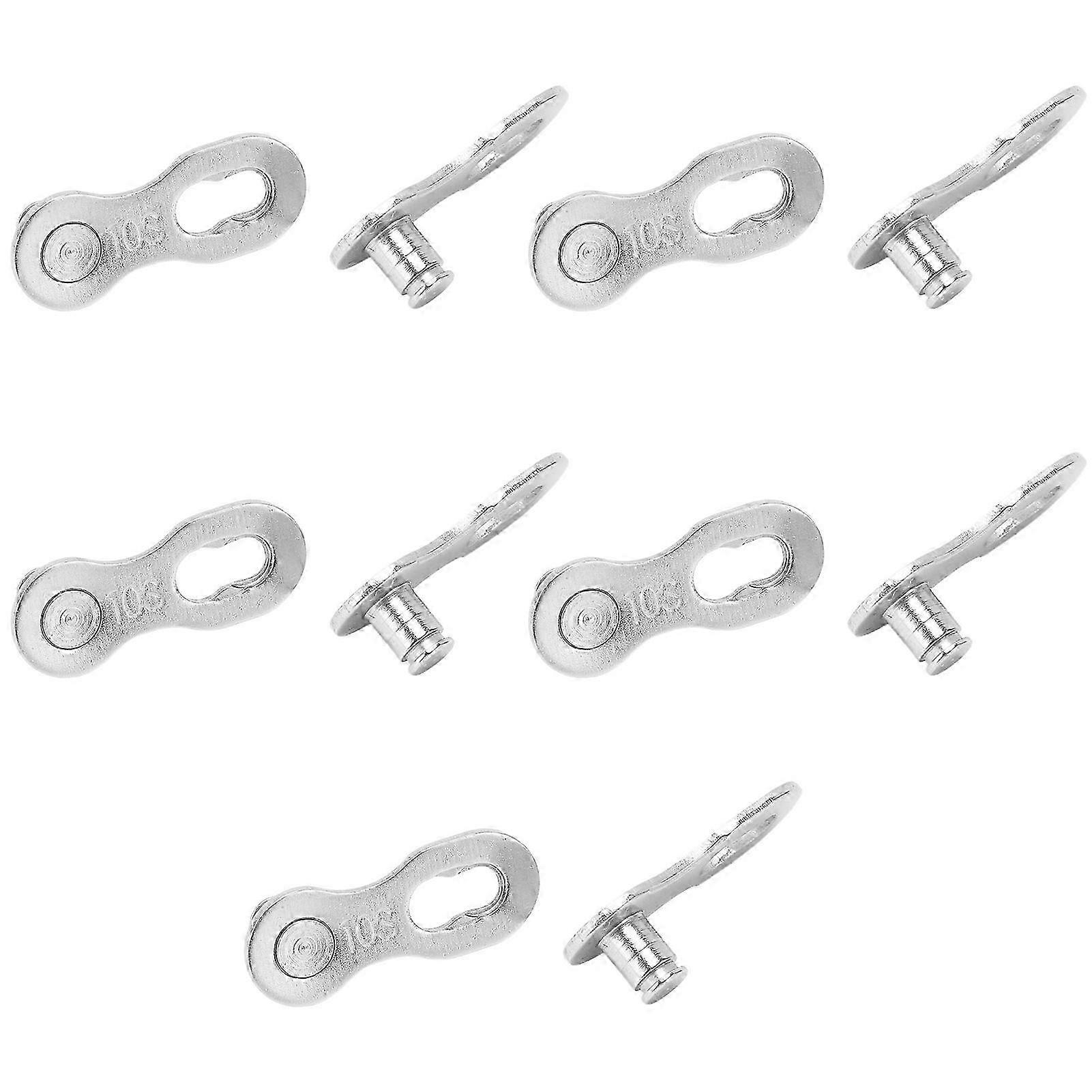 5pairs Bicycle Missing Link Rustproof Steel Quick Release Link Corrosion Resistant Easy Installation Bike Chain Link10 Speed