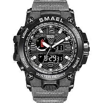 Mens Analog Digital Sports Watch Large Face Outdoor Sports Waterproof Military Wrist Watches with Date Multifunction Tactics LED Army Stopwatch