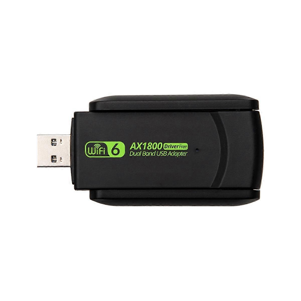 1800Mbps واي فاي 6 USB محول 802.11AX 2.4G / 5GHz USB3.0 اللاسلكية واي فاي إيثرنت دونغل شبكة استقبال بطاقة سائق مجاني
