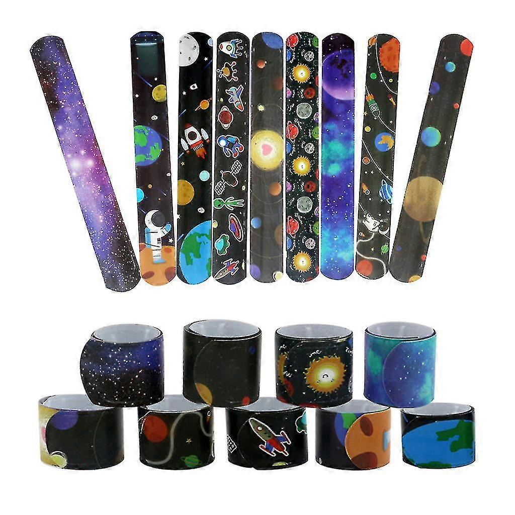 Space Bracelets Snap Bands Class Prize Outer Space Party Decorations Favors tao