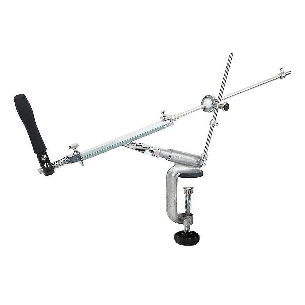 Knife Sharpener with 4 Reversible Sharpening Stones - Fixed Angle Kitchen Sharpener