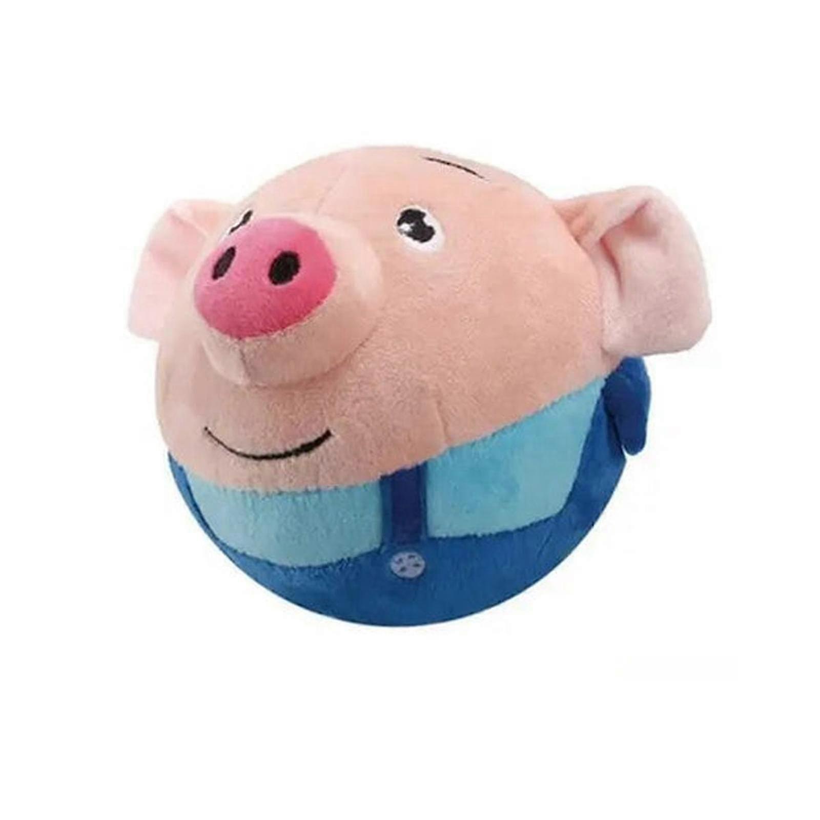 Active Moving Pet Plush Toy, Interactive Bouncing Balls Sound Electronic Dogtoy