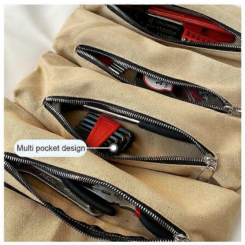 Tool Roll Organizer Tool Roll Up Canvas Bag Tool Large Wrench Super Big Pouch AU