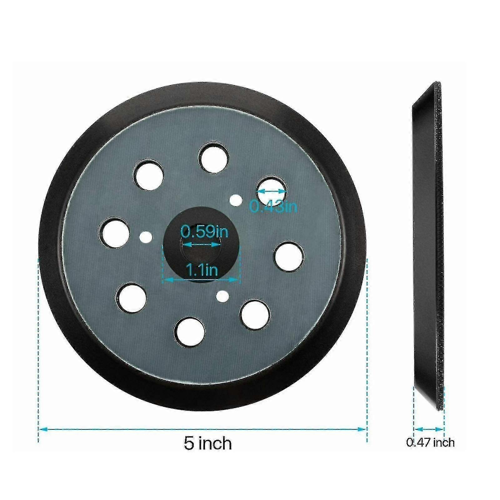 5in Hook And Loop Sander Pad Replacement For Makita Porter Cable 151281-08 Hot