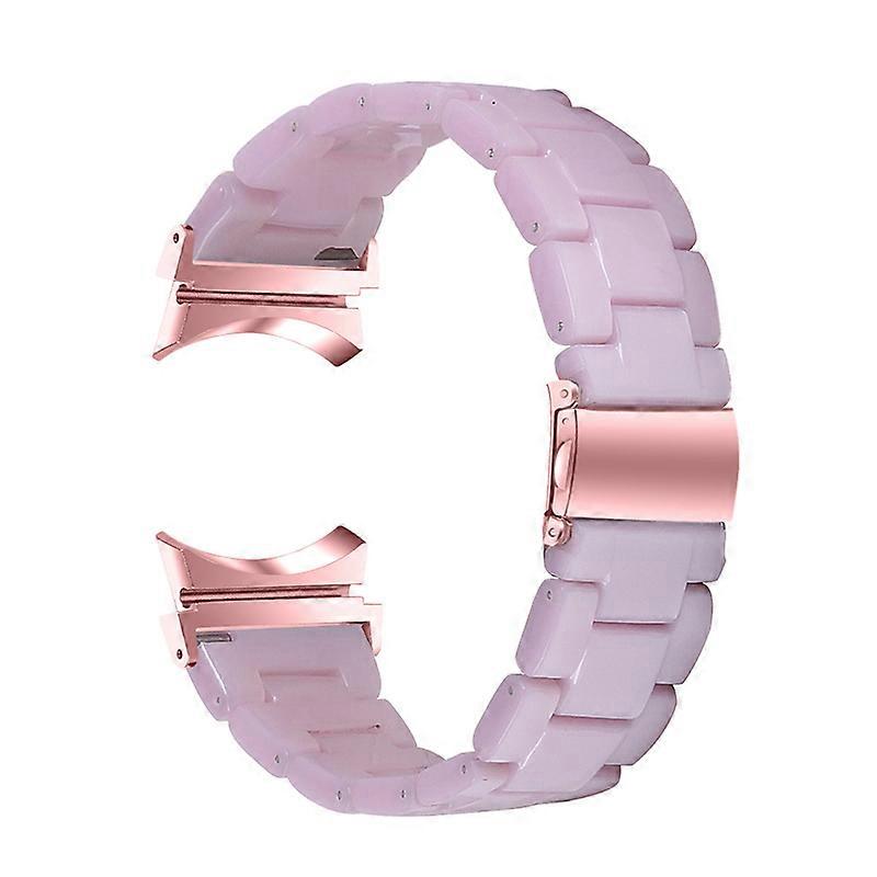 Για samsung γαλαξίας ρολόι 5 40mm / 44mm / ρολόι 5 Pro 45mm ρητίνη πλάκα ρολόι από ανοξείδωτο χάλυβα πόρπη strap βραχιόλι