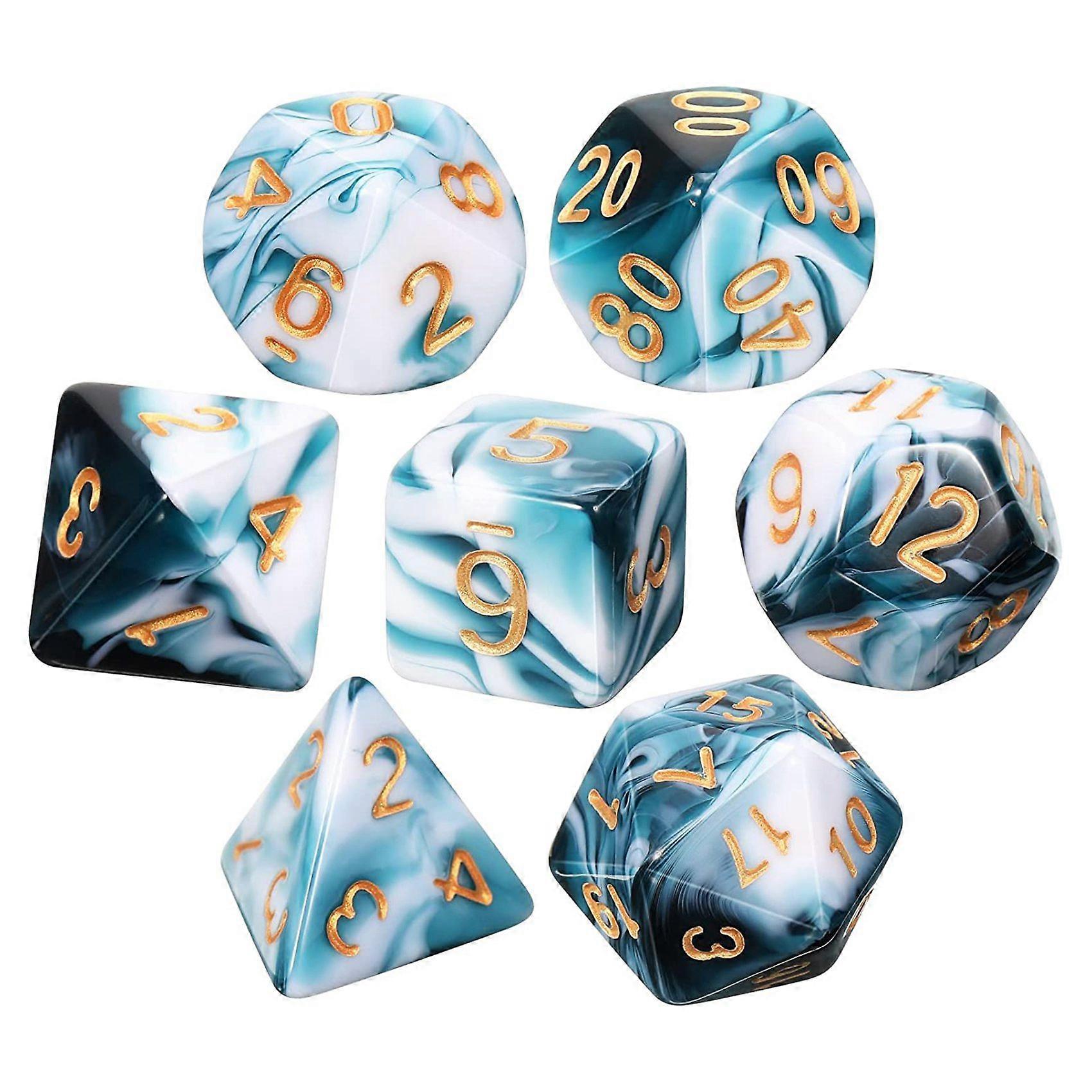 7 Pieces Set Polyhedral Set Role Playing Dices Set for DND Role Playing RPG