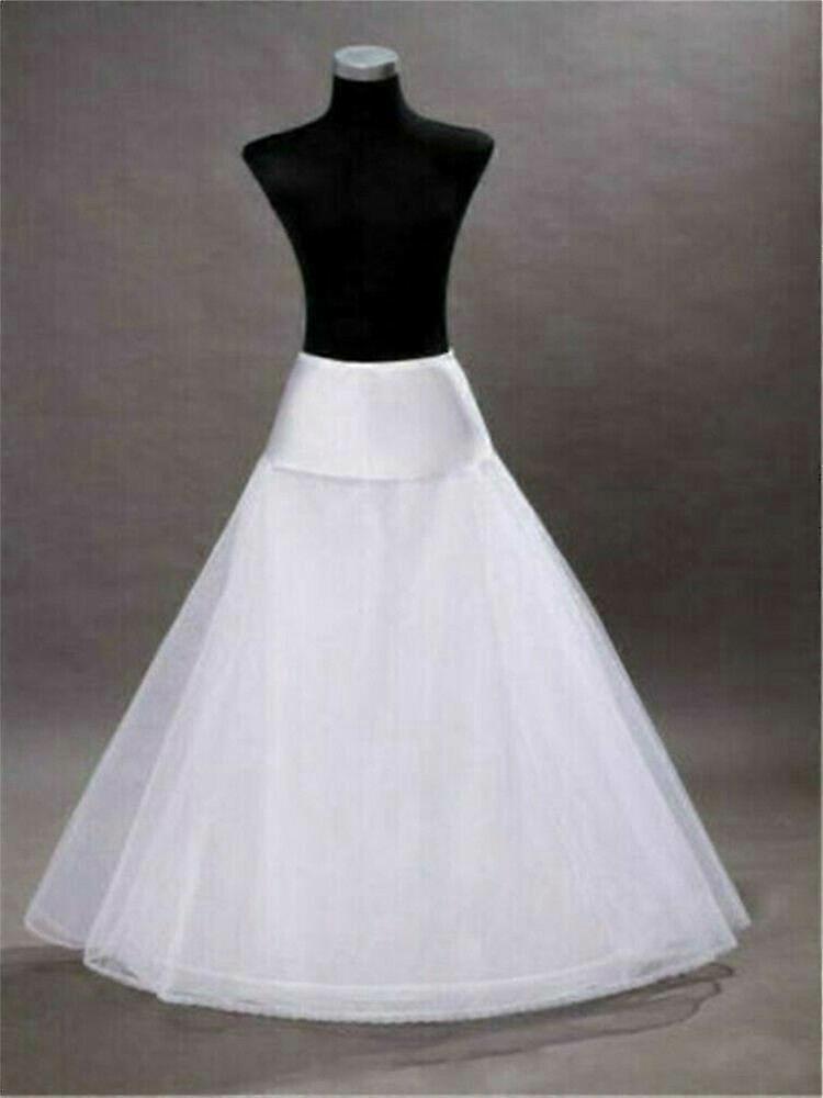 A-line 2 Layer Wedding Dress Tulle Skirt Petticoat