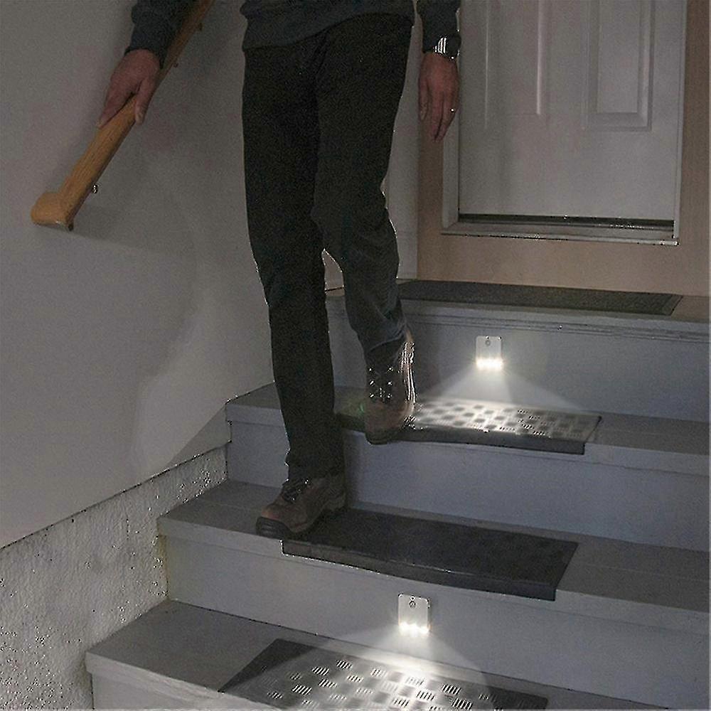 2pcs Wireless Closet Sensor Motion Step Led Night Light Pathway Bathroom Lamp