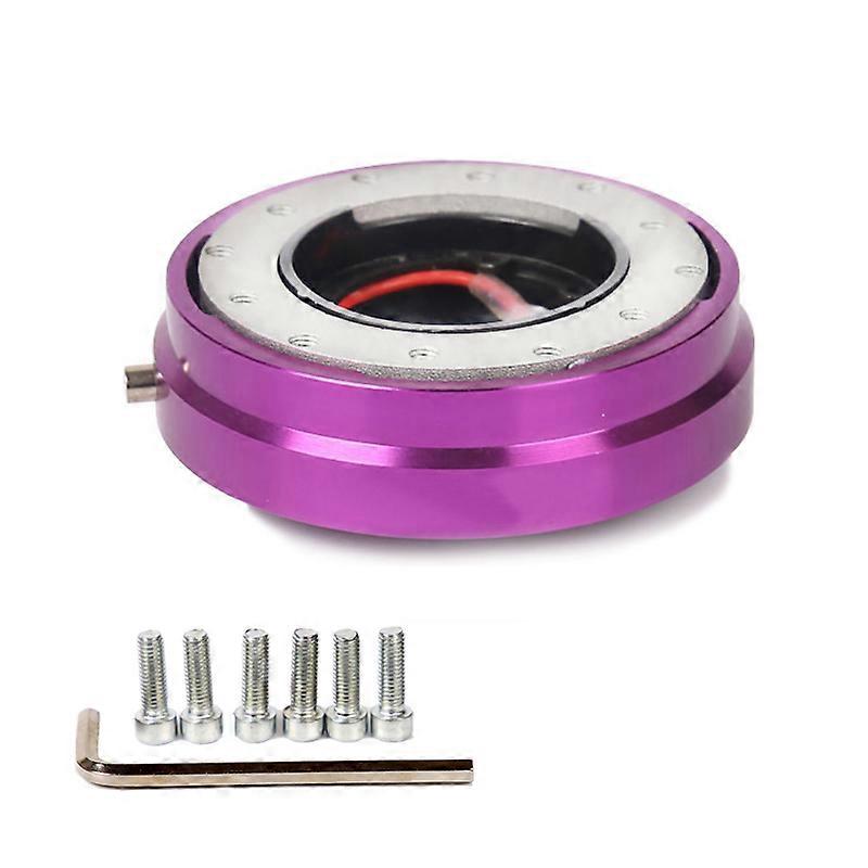 Thin Version 6 Hole Steering Wheel Quick Release Hub Adapter Snap Off Boss kit