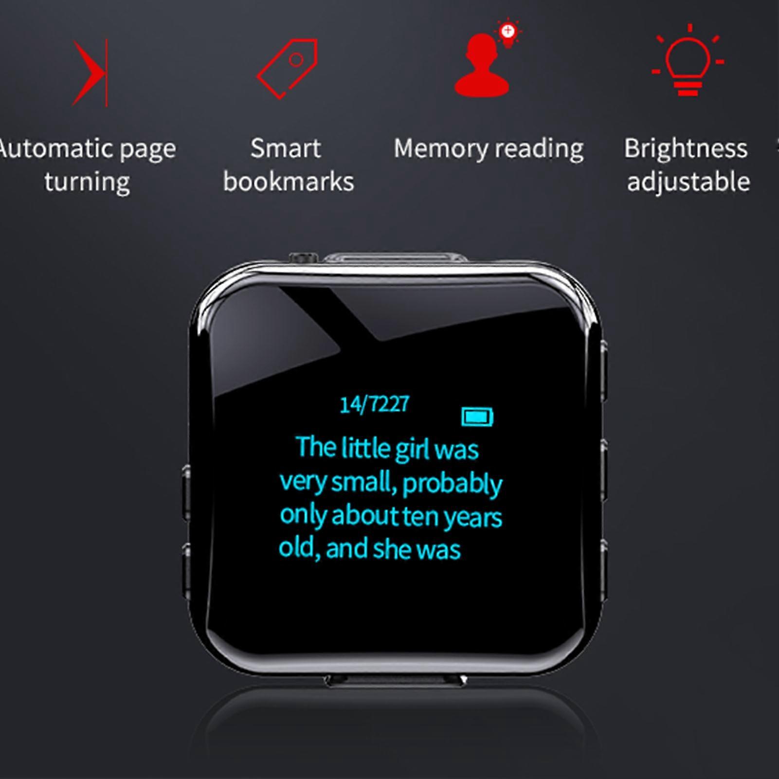 Lettore MP3 ad alta definizione con riduzione del rumore, lettore di ebook HiFi, lettore musicale MP3 portatile AI Sync con clip rimovibile 8G