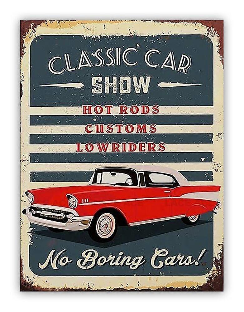 Oldtimer Show Metall Garage Schild für Schuppen Werkstatt Mode-479
