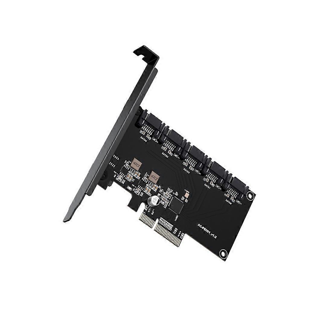 כרטיס הרחבה בקר SATA III PCI-e עם 5 יציאות מתאם PCIE ל-SATA3.0 עם 5 יציאות