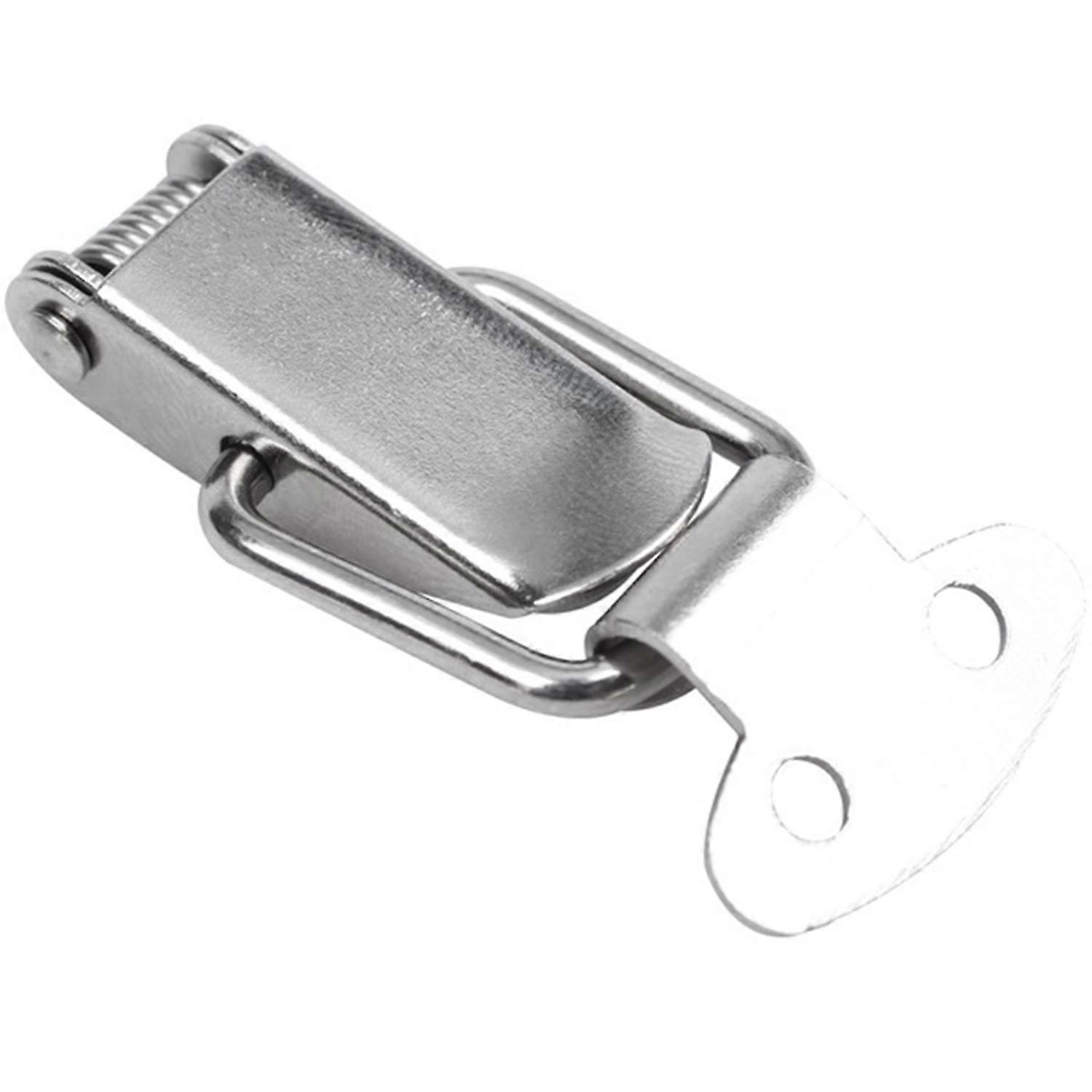 Cabinet Silver Tone Spring Loaded Toggle Switch Latch Hasp 4 Pcs Banmo