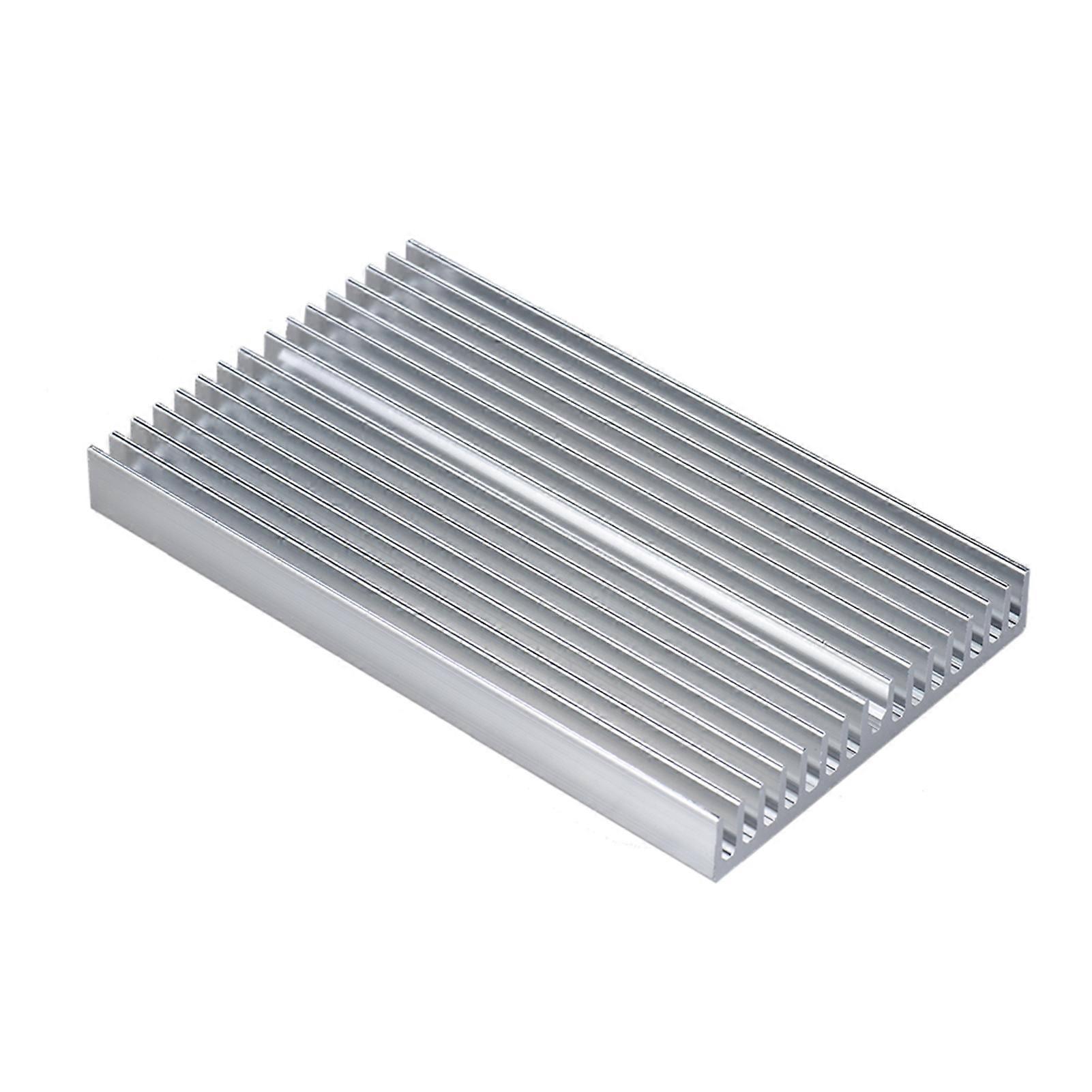 Aluminum Alloy Heat Sink Module Cooler Radiator Silver Heatsink with 16 Fins for High Power Amplifier Transistor Semiconductor Devices