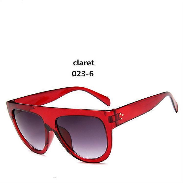 Lady Flat top Oversized Γυαλιά Ηλίου Ενηλίκων Μεγάλοι Σκελετοί UV400 Cat Eye Γυαλιά Ηλίου Electroplated Rivet Γυαλιά Ηλίου Αποχρώσεις