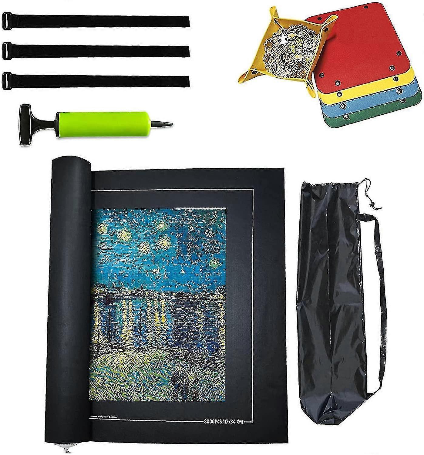Mat For Puzzles, Roll Storage Mat 3000 Pieces, Portable Puzzles