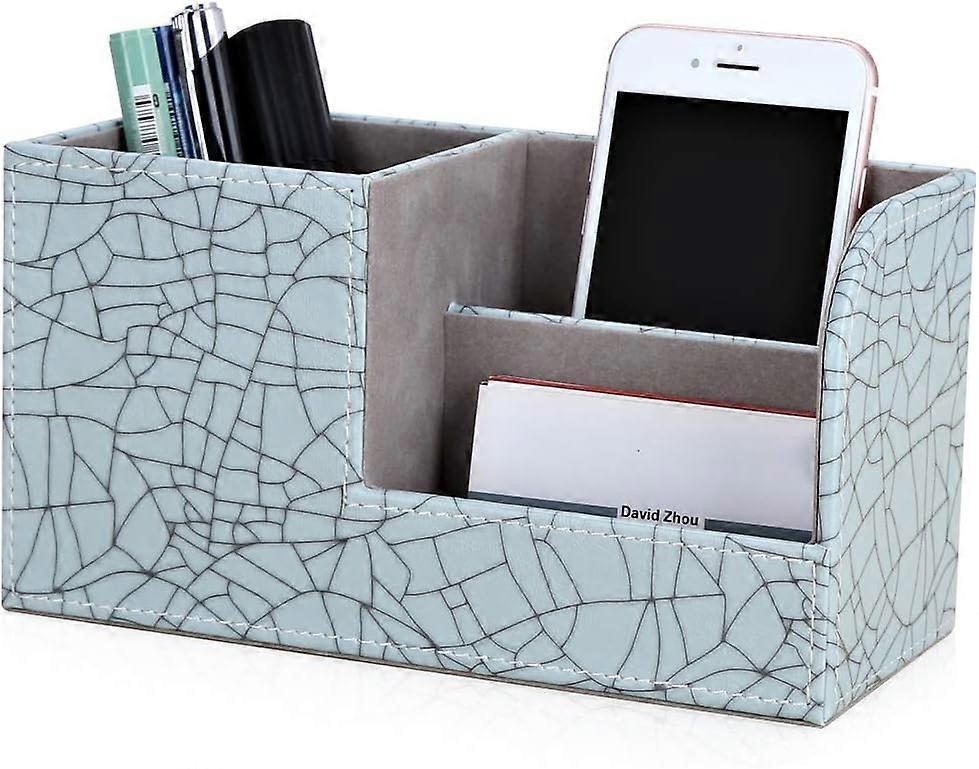 Pencil Pot (Pale Green - Ice Cracks Pattern)