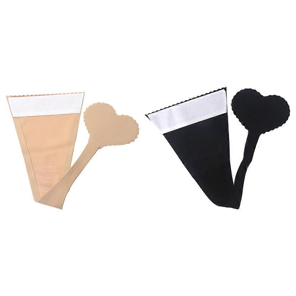 2 stuks Naakte strings Onzichtbare strings Sticker string Slipjes Damesondergoed