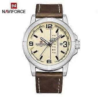 2023 Luxusmarke NAVIFORCE Datum Quarzuhr Männer Casual Military Sport Uhren Leder Armbanduhr Herren Relogio Masculino Uhr