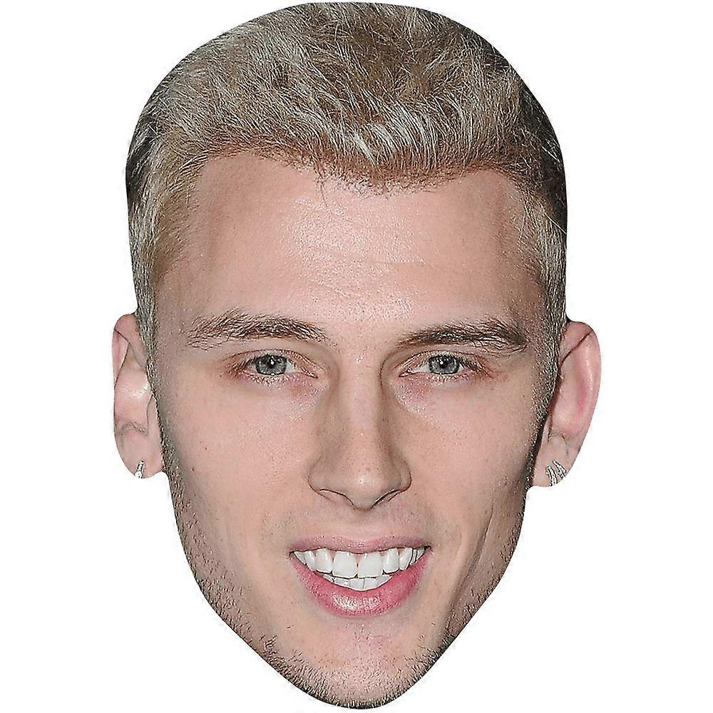 Machine Gun Kelly (Smile) Celebrity Mask, Flat Card Face