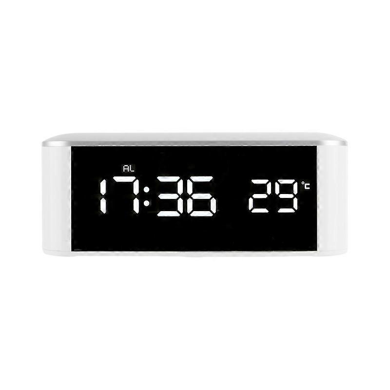 Practical LED Alarm Clock Rechargeable Desk Digital Clock JIKAIX