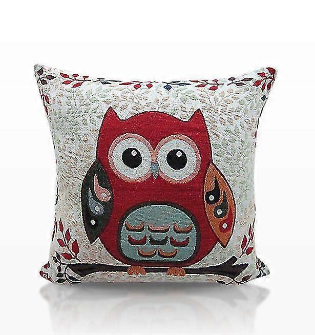 Owl Tapestry Cushion Cover