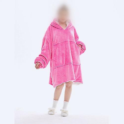 Voksen hette teppe Super Soft Warm Wearable hettegenser kappe.