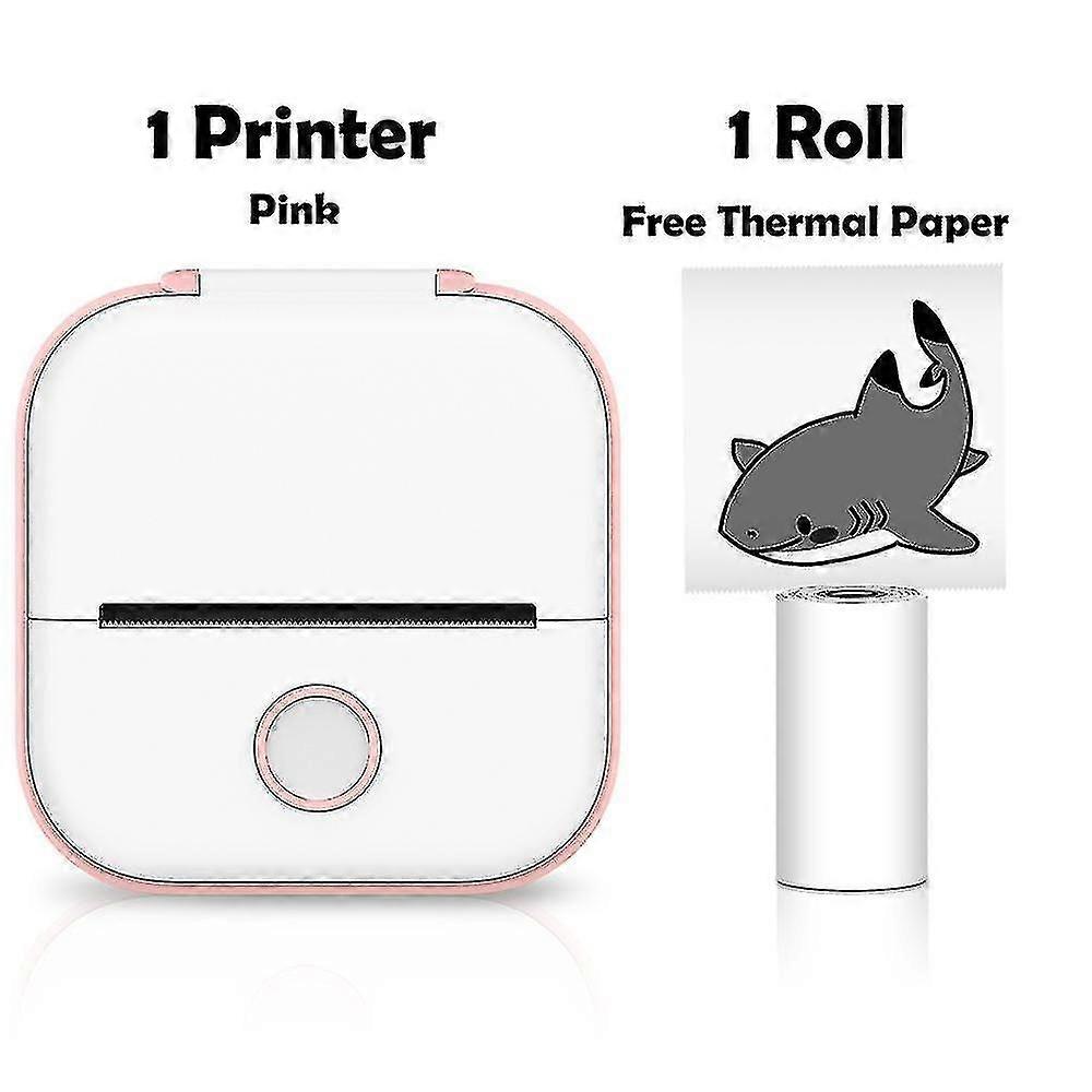 T02 Mini Printer Portable Printer Thermal Printing Sticker Wireless Inkless Pocket Printer Self-adhesive Label Printer