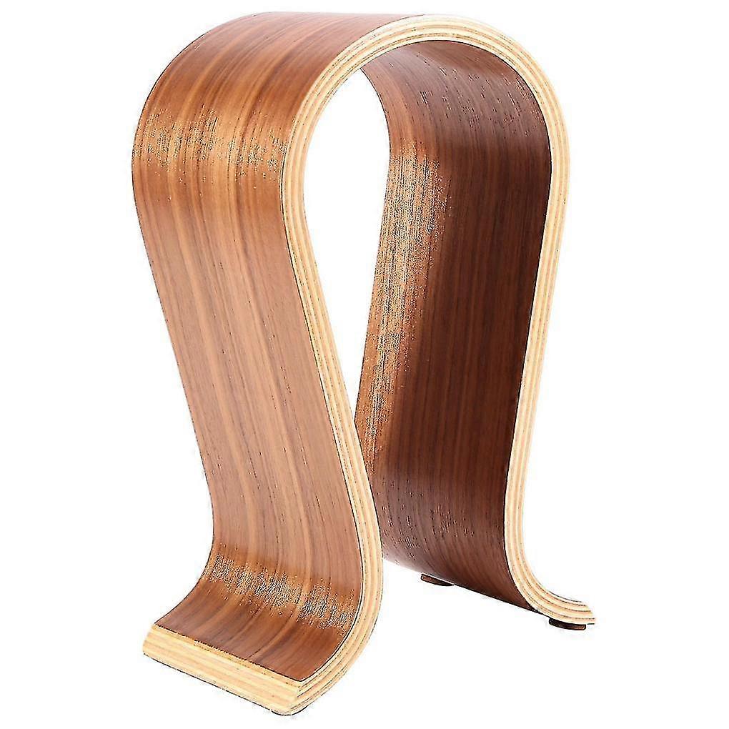 Headphone Stand Earphone Bracket Headset Hanger Wood Desk Display Stand U Shape