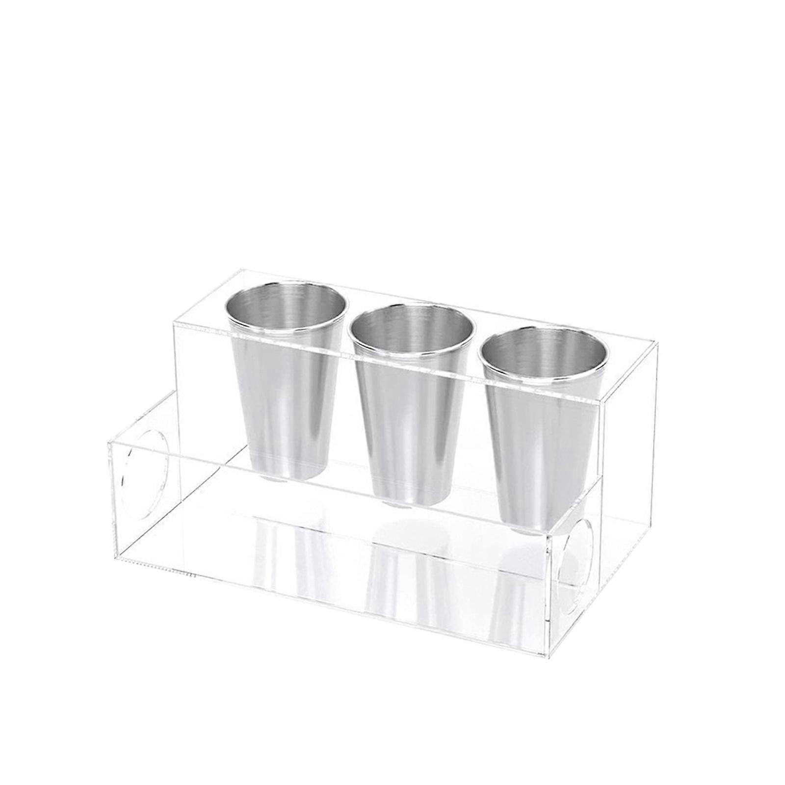 מארגן כלי שיער מעמד אחסון מברשת שיער לכלי עיצוב שיער שקוף אמבטיה