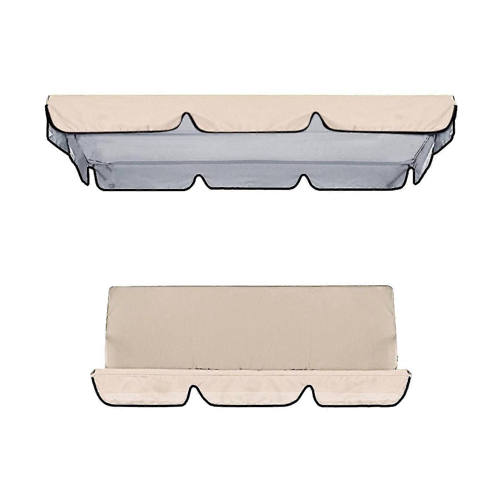 Gungtak för uteplats, hållbart gungsitsöverdrag för utomhusgunga, beige