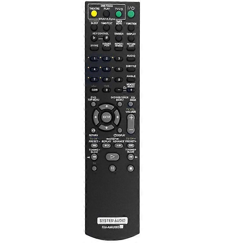 Replace RM-AMU063 Remote Control for System Audio AV RMAMU063 -DH70SWR -DH40R HCD-DH40R -DH50R