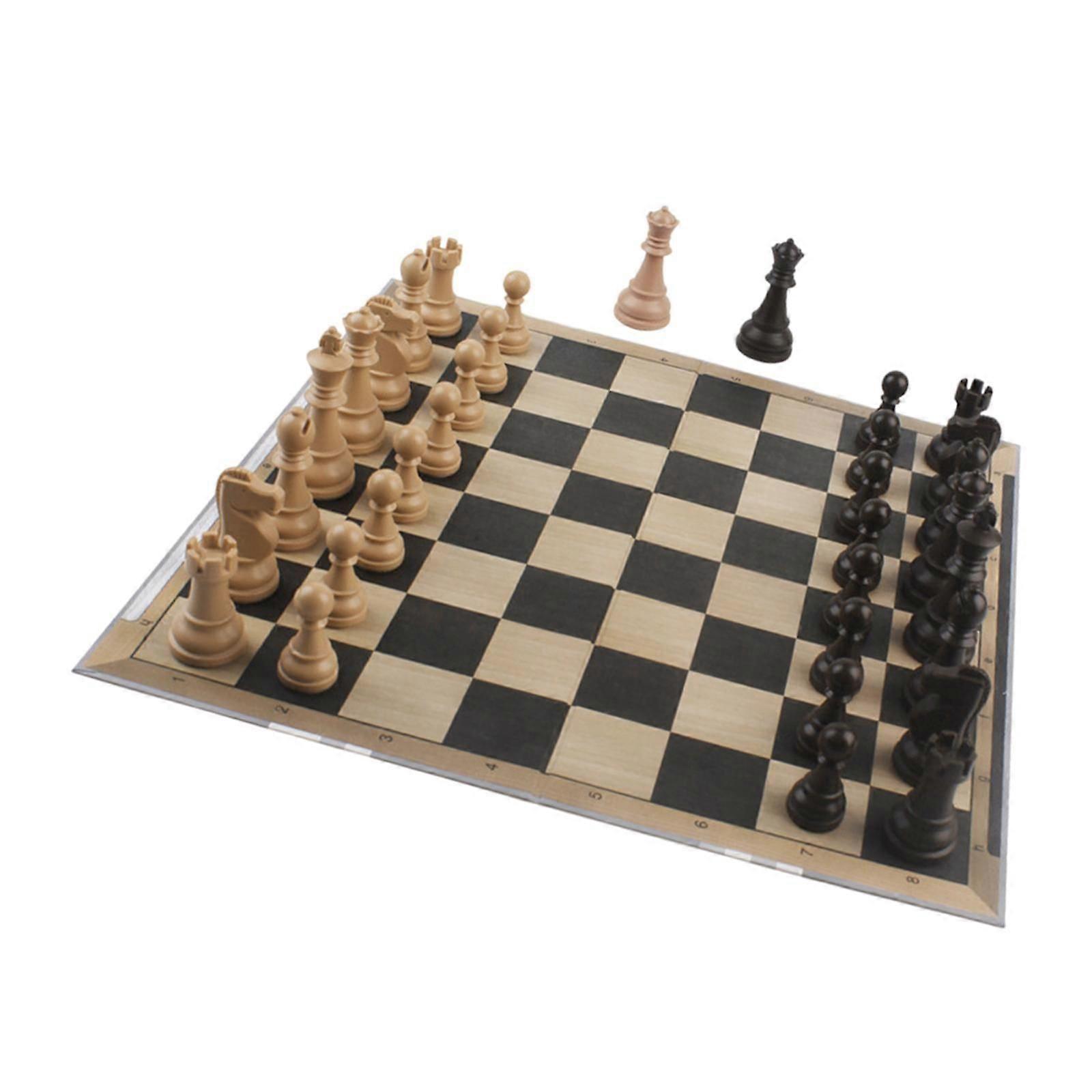 Chess Game Set Gift International Chess Game for Beginners Children Students White