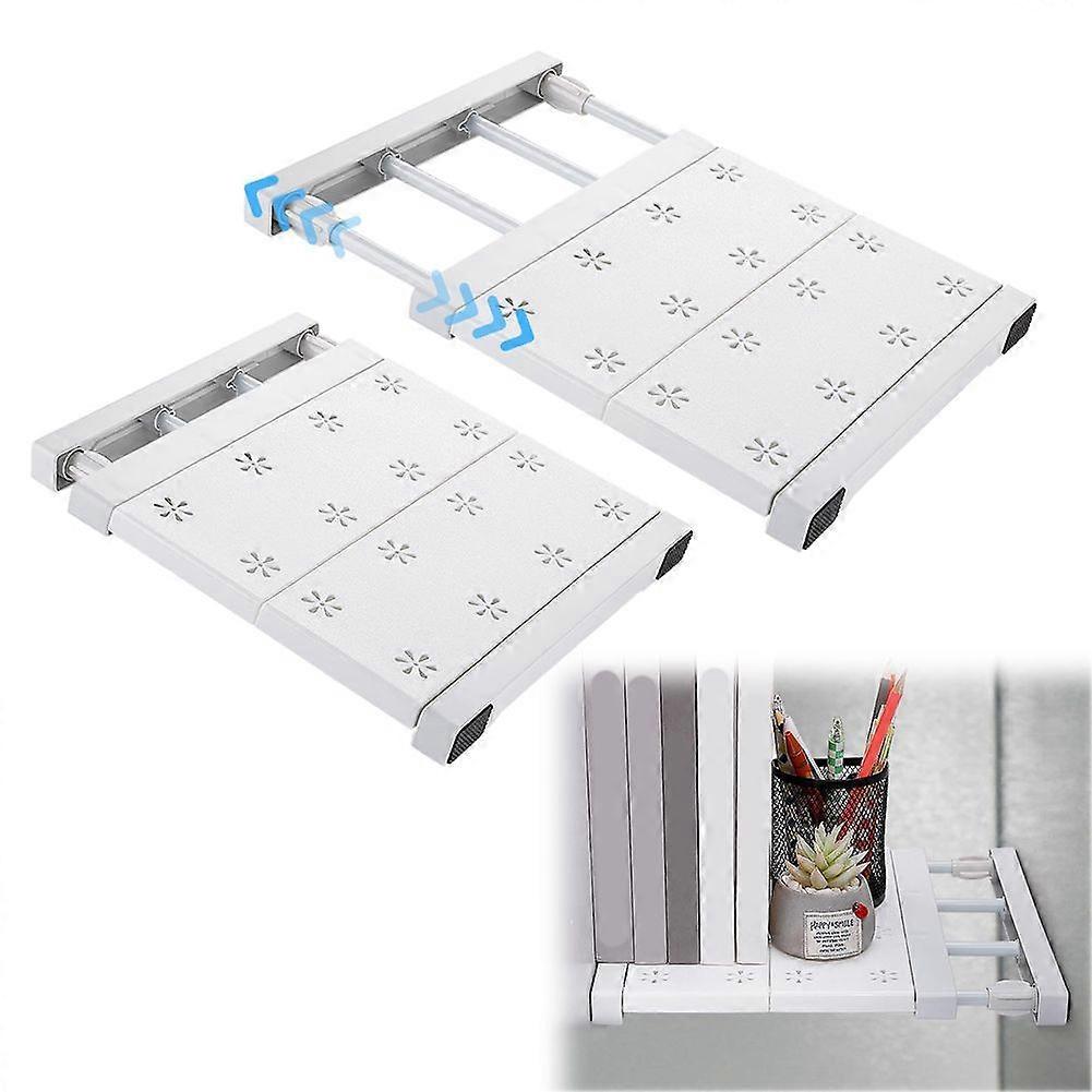 2 Pcs School Locker Shelf Organizer - Adjustable Locker Divider Mate Easy to Install for Extending