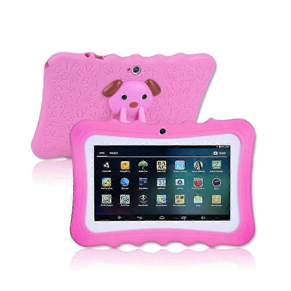 7 polegadas Android Tablet Pc 8gb Rom 1024 * 600 Resolução Wifi Kids Tablet Computers Com Tampa AUS Plugs Rosa