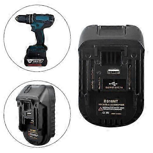 适用于Bosch 18V锂离子转Makita无线电动工具的电池适配器转换器