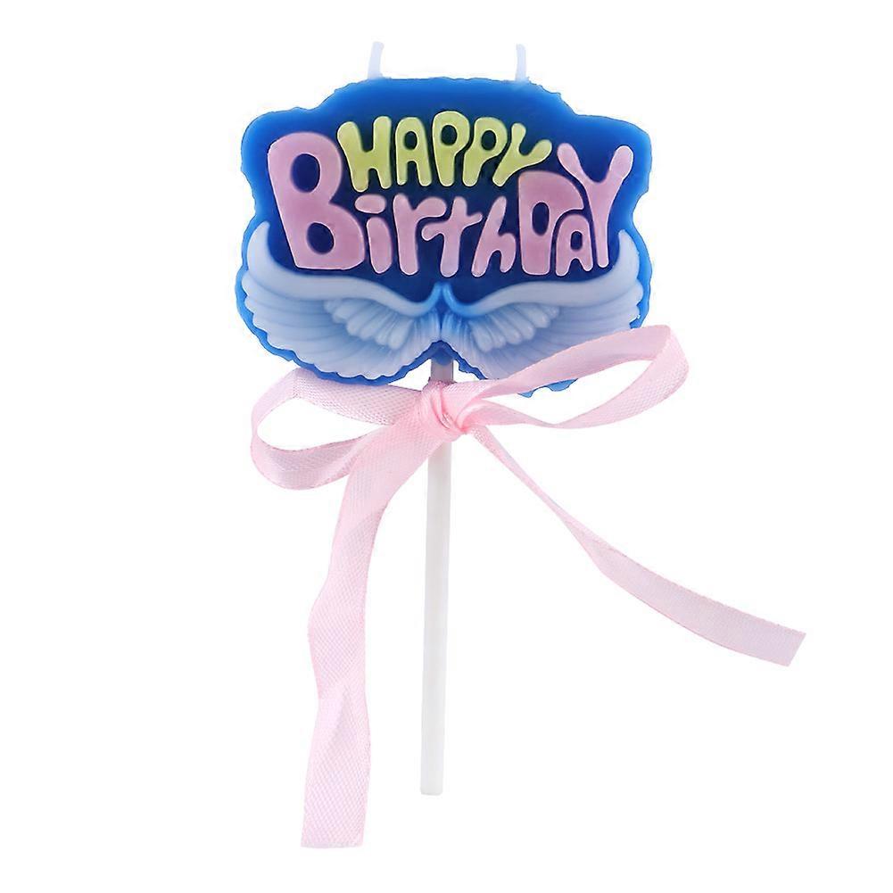 Creative Candle Birthday Cake Decoration Candle(Blue)