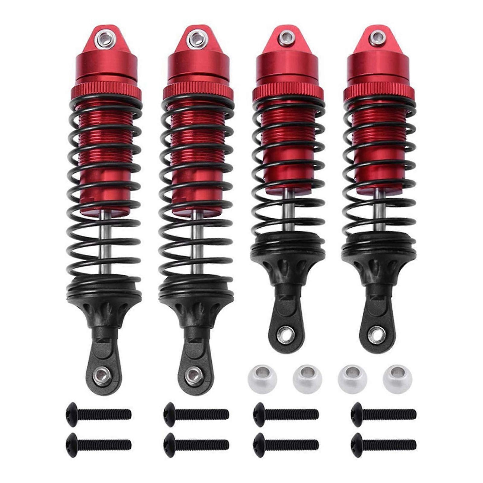 Metal Crawler Shock Absorber Crawler Spring Shock Absorber for 1/10 Remote Car Modified Rc Car Upgrade Accessories Red