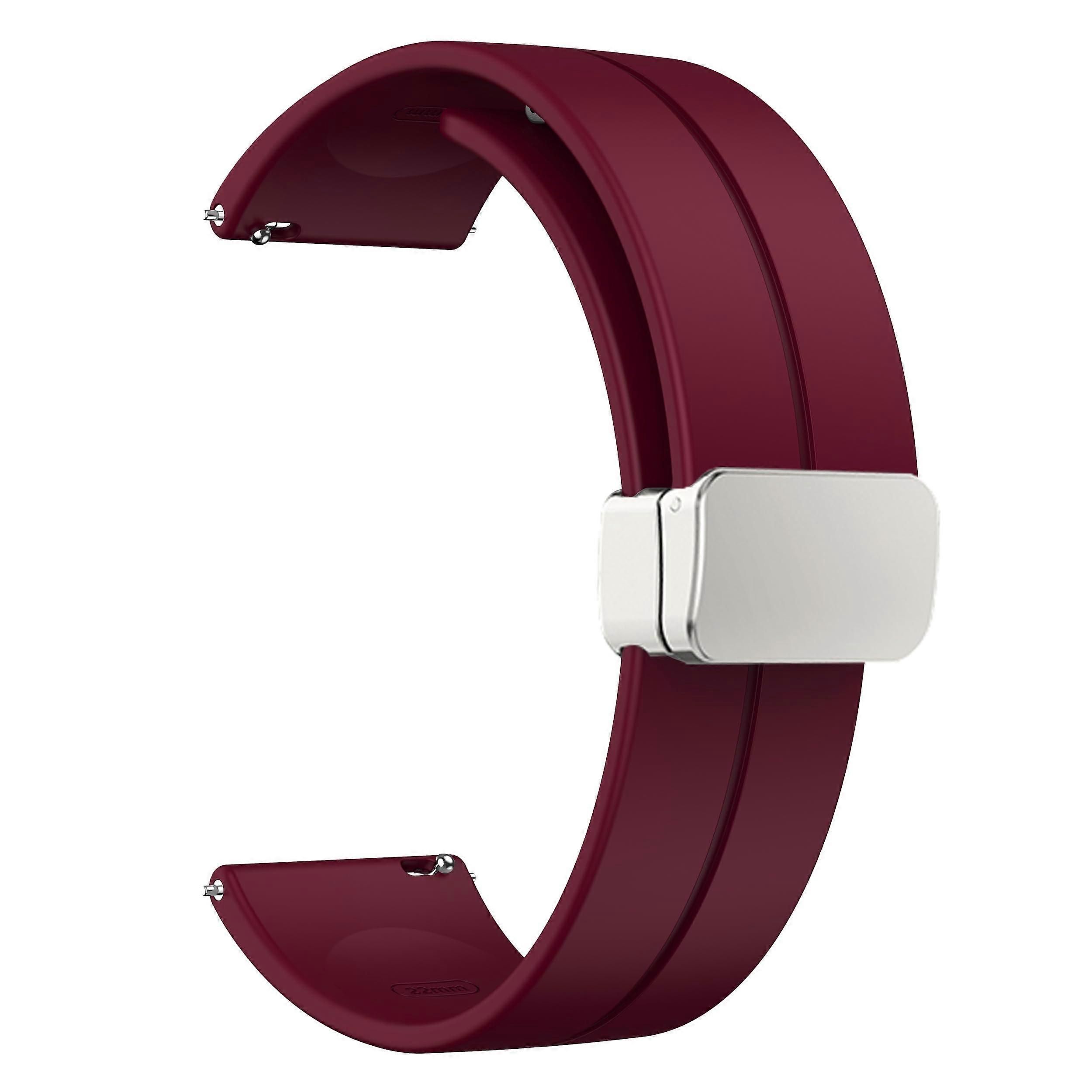 Magnetic Silicone Watch Bands for All Sizes - Skin-Friendly, Adjustable, Compatible with Smartwatches, Various Colors