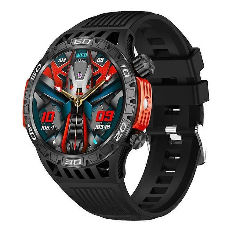 HT22 1,46 pouce Montre intelligente ronde étanche Bluetooth Calling Montre de sport