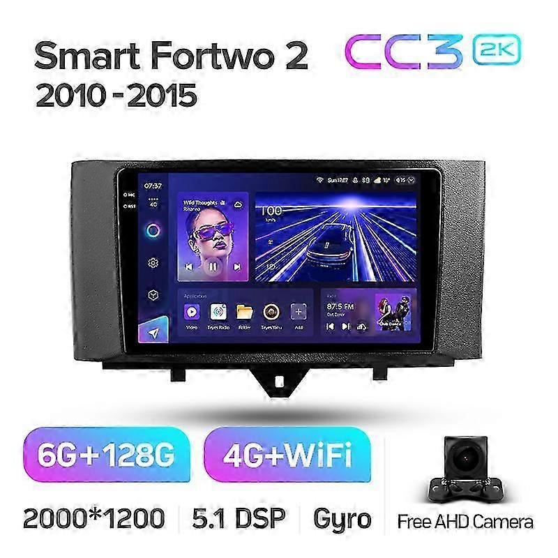 Cc3 2k per Benz Smart Fortwo 2 2010 - 2015 Autoradio Multimedia Video Player Navigazione Stereo Gps Android 10 No 2din 2 Din DVD