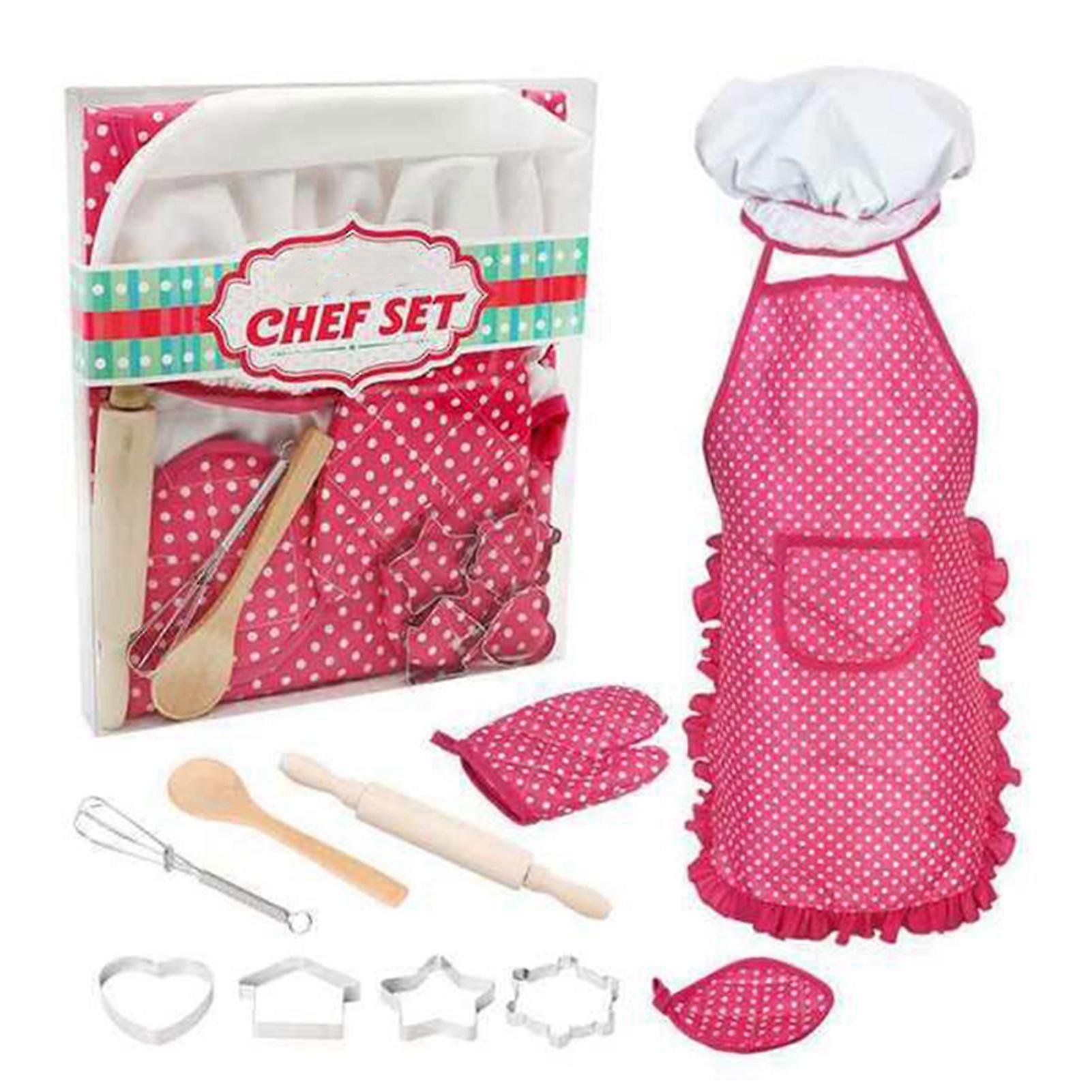 Portable Chef Cosplay Toys Set Creative Pretend Cooking Play Accessories Children's Educational Toys