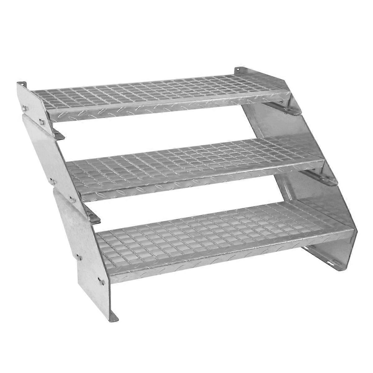 Adjustable 3 Section Galvanised Staircase - 900mm Wide