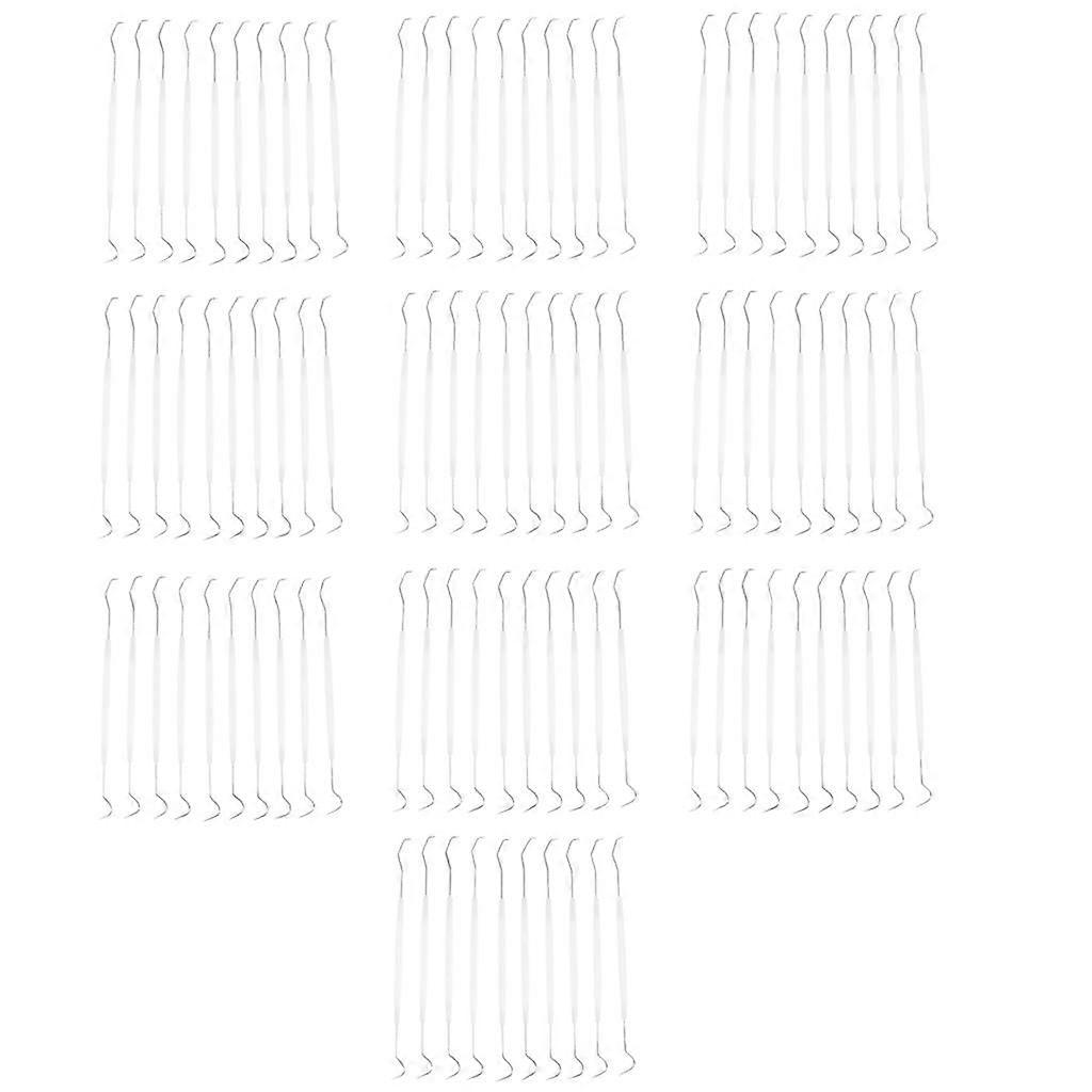 100Pcs Sterilized Disposable Dental Probe Double End Explorer Plastic Handle