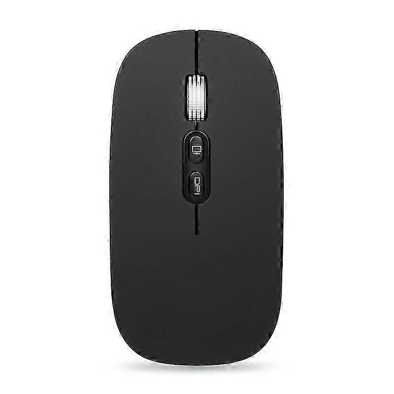 2.4G Office Wireless Mouse Mute Charging Mouse with USB Receiver Compatible for Notebook