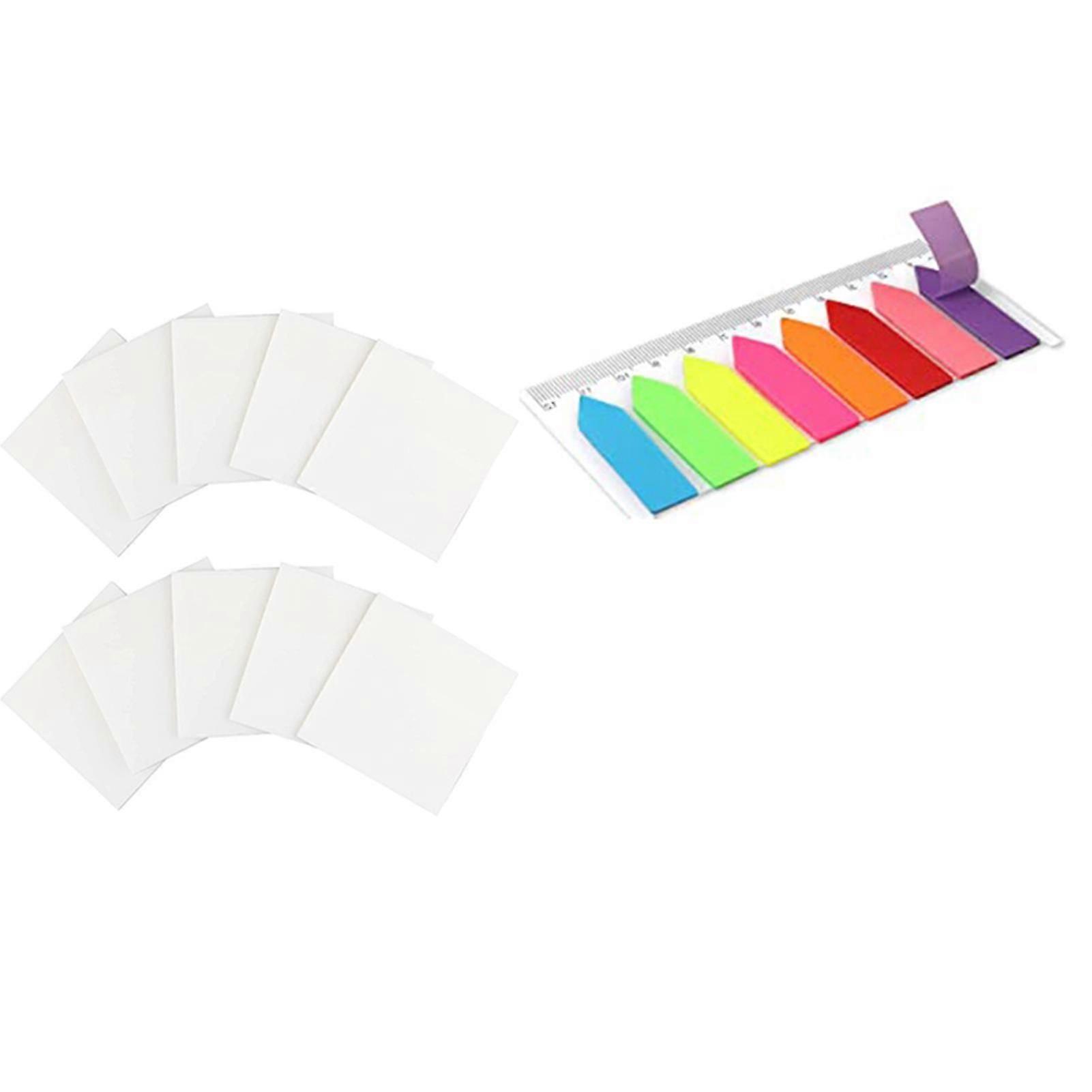 Transparent Sticky Notes Multipurpose Self-Stick Note Pad for Students