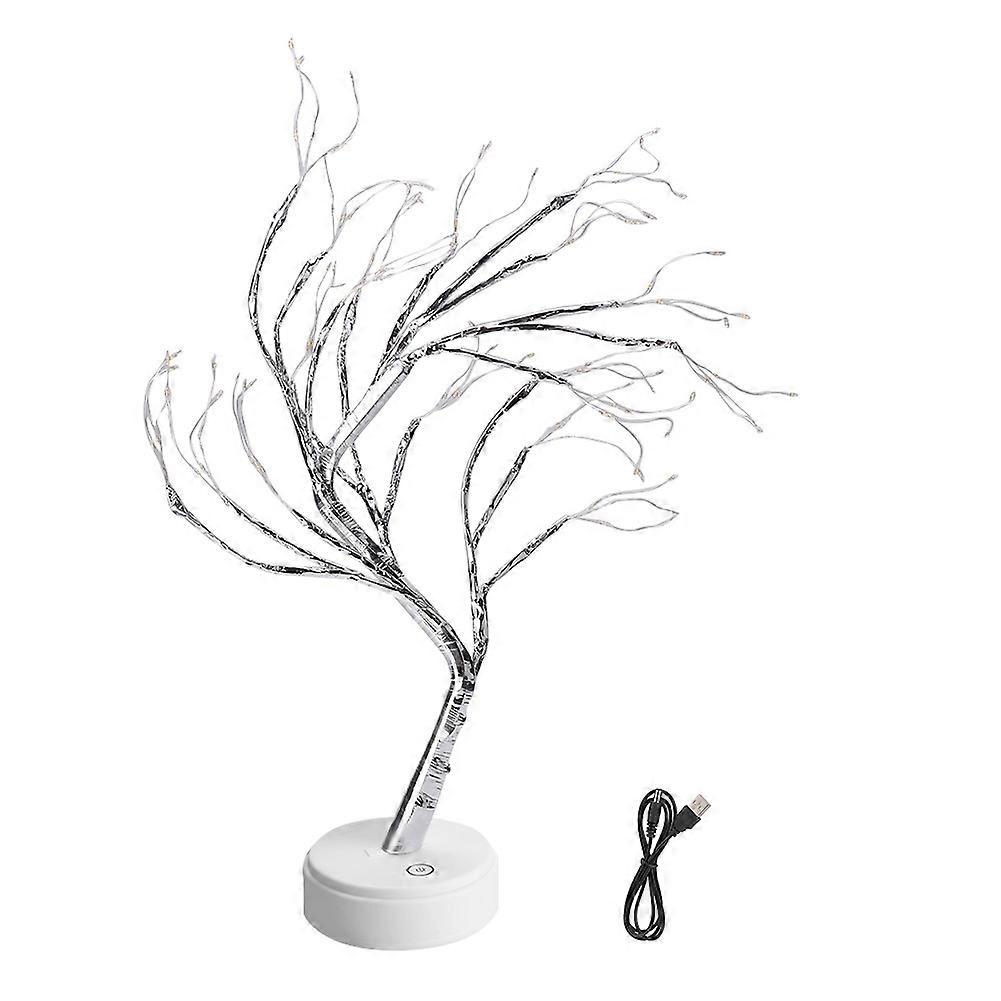 USB Charging LED Copper Wire Tree Decorative Night Light, 10 FT Flexible Size, Warm White Color, Indoor Home Decor