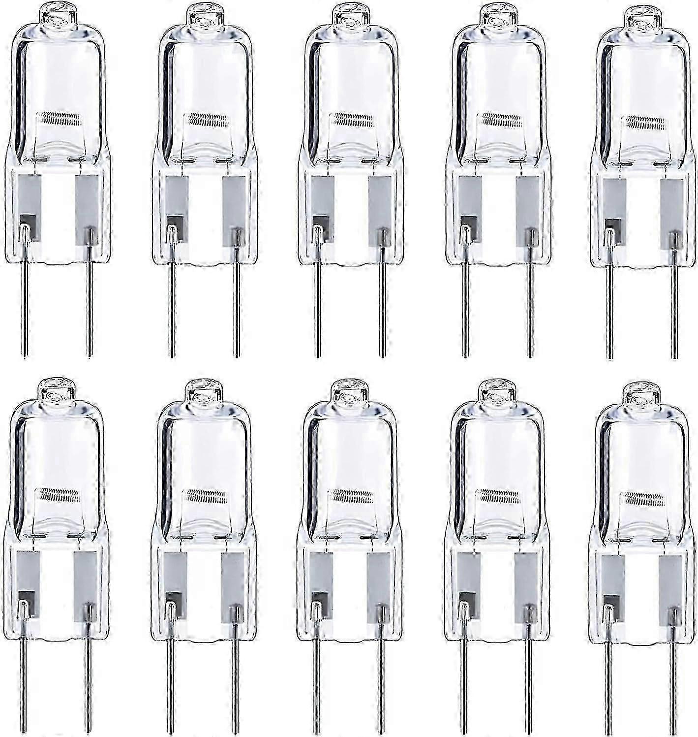 10pcs G4ハロゲン電球35w 12v調光カプセル電球Gy6.35キャビネット下用ランドスケープライト